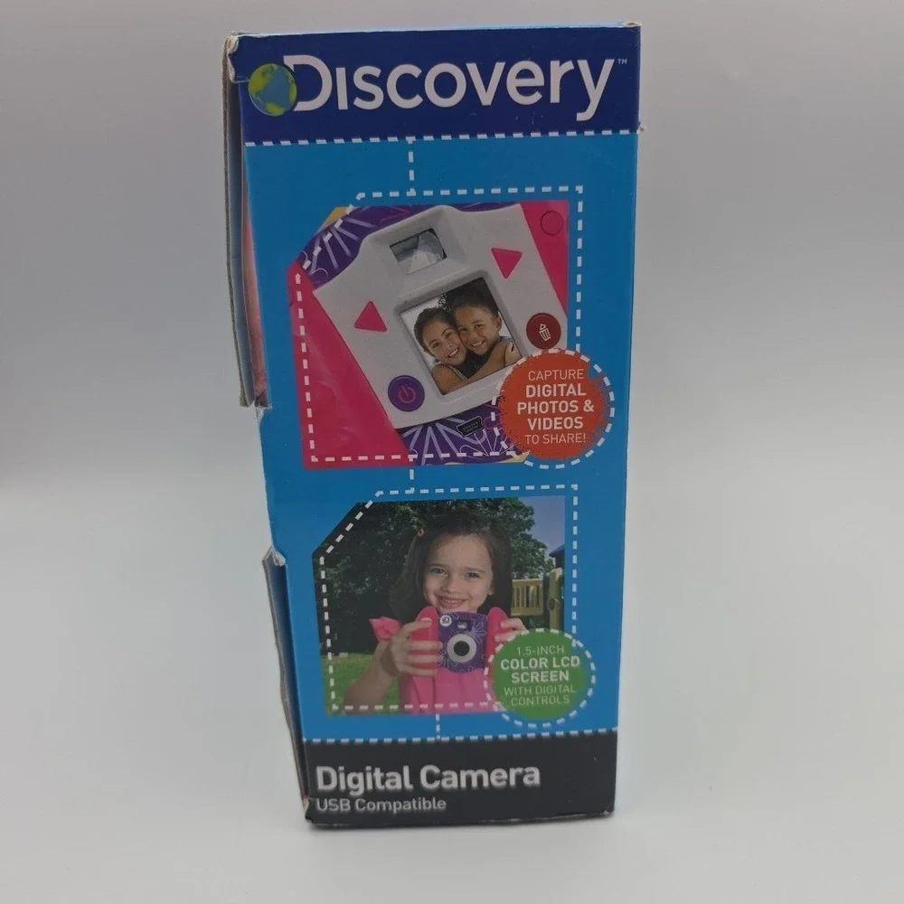 Discovery Kids Toy Camera - 0.3-Megapixel Digital Camera -‎ Pink & Purple floral